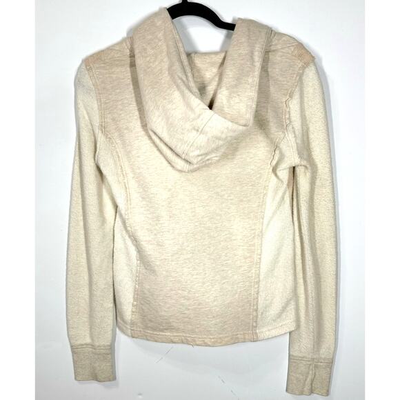 Free People Clementine Cream Lace Asymmetrical Boho Jacket Snap Size Small/P - Picture 3 of 10